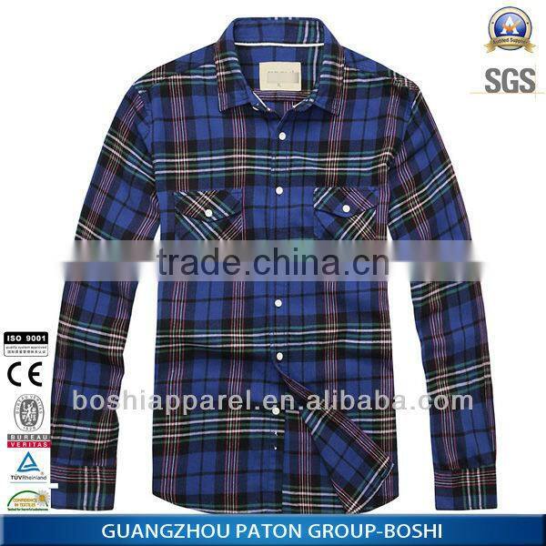 Factory price plain flannel shirts