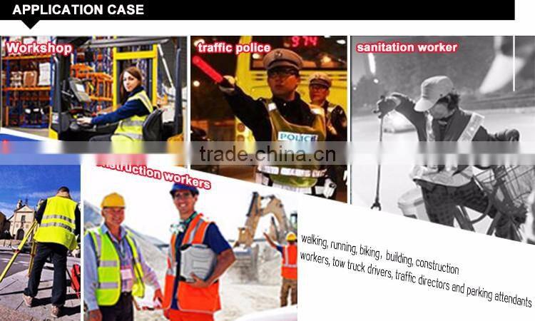 2016 New Idea Product LED Flashing Rerflective Floding Wholesale Work Clothes