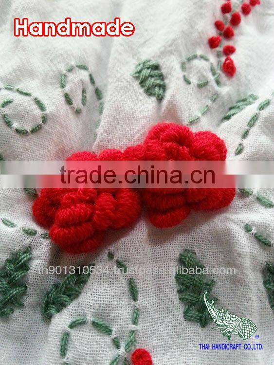 Thai girls cotton children's clothing flowers design dress outfit