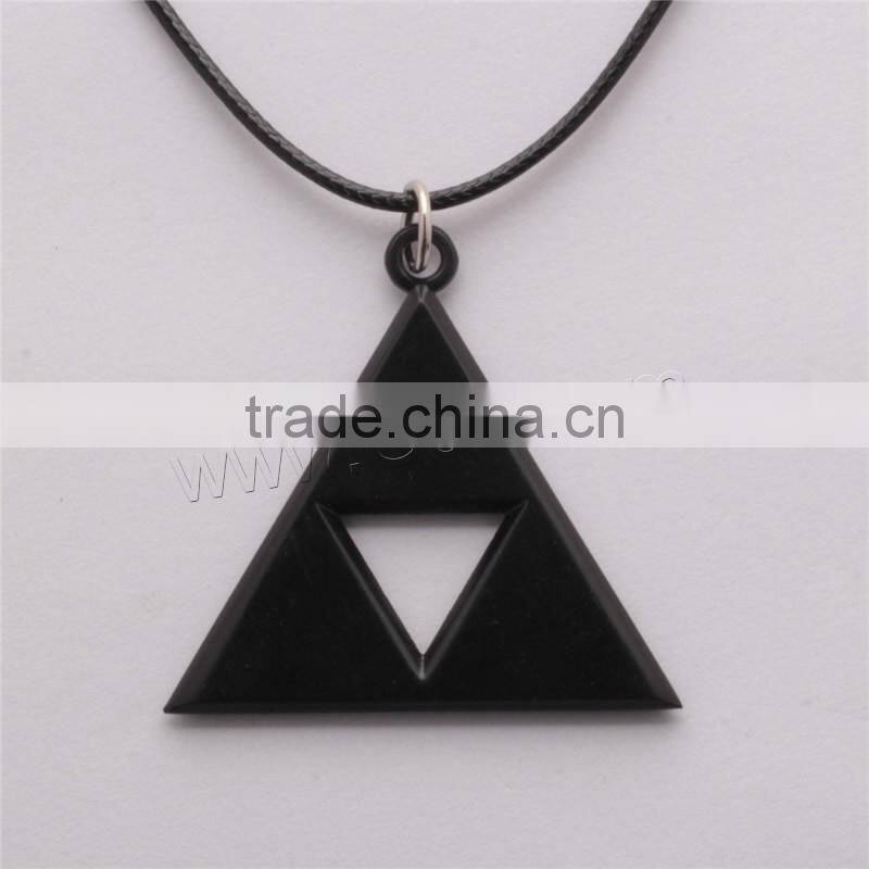 jwelleries statement necklace Necklace with Waxed Cotton Cord Triangle Cloth dress necklace