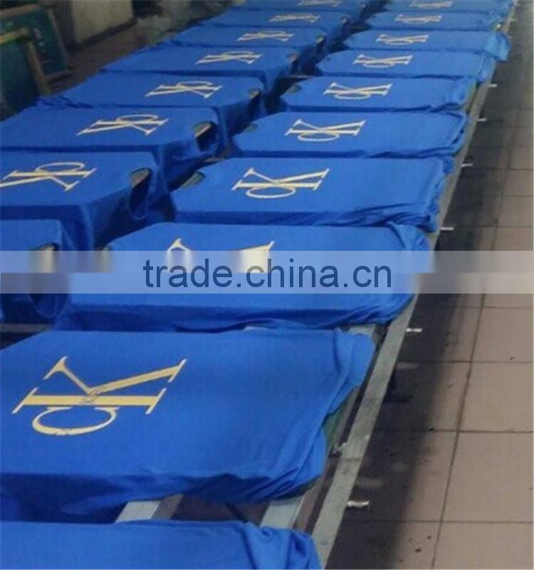 Striped t-shirt sports wear O-neck 100% polyester