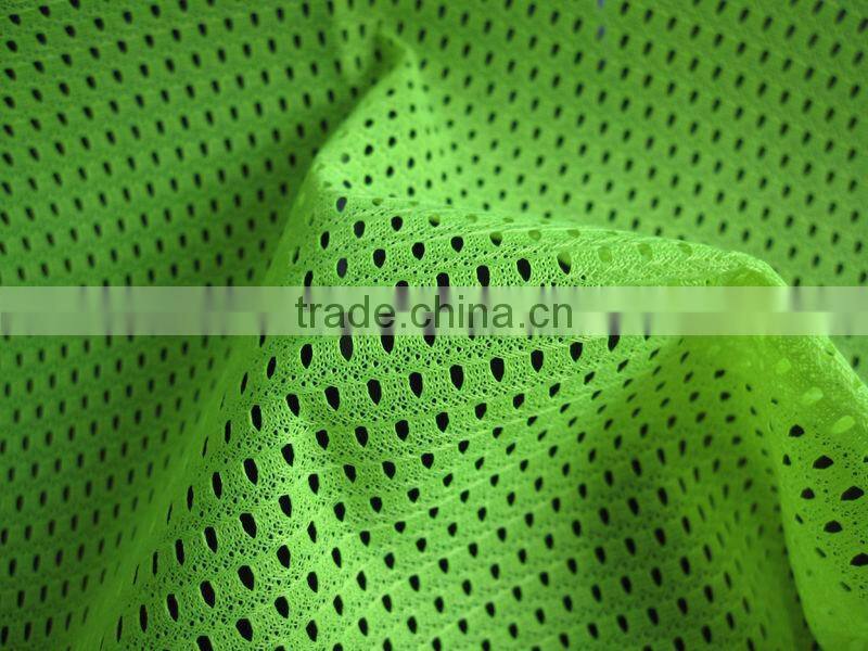 100% polyester knitted eyelet 75d/36f 58/60'' dyed,135gsm