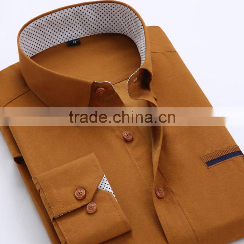 High quality customise 2016 new arrival cheap mens uniform office shirt with private logo