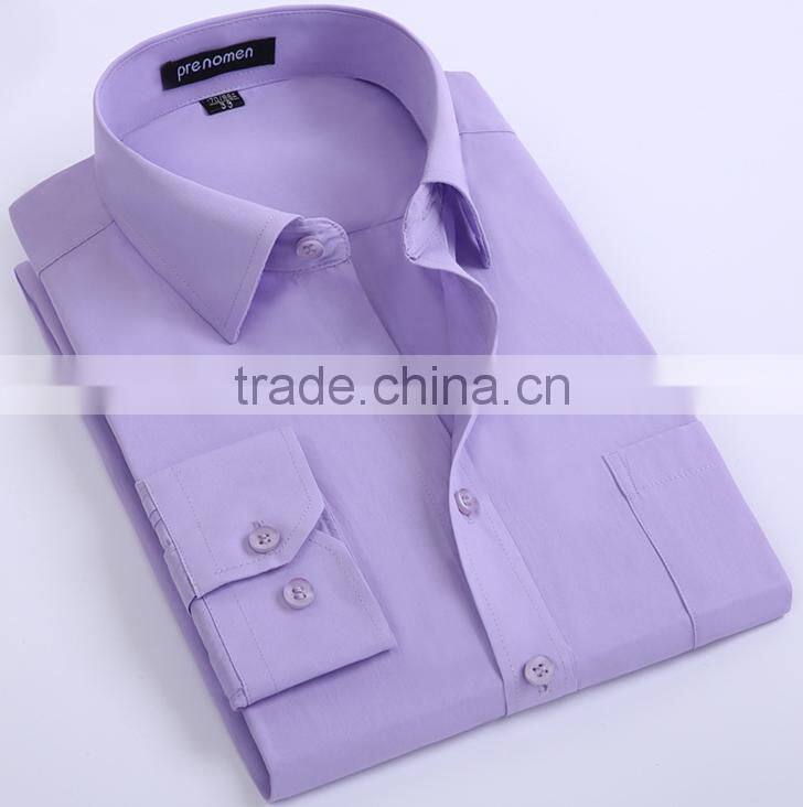 Customise high quality classic italian solid color dress uniform beautiful men's shirt