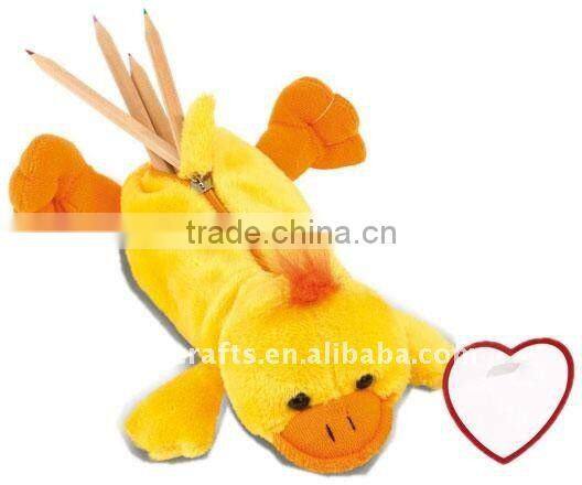 duck plush pencial case