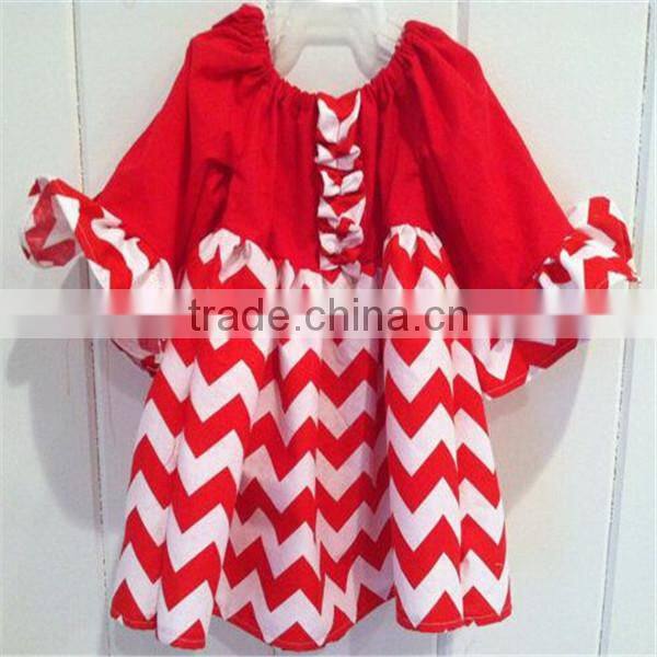 Latest Casual Baby Girls Santa Christmas Dress Fancy Long Sleeve Dresses For Girls Of 7 Years Old