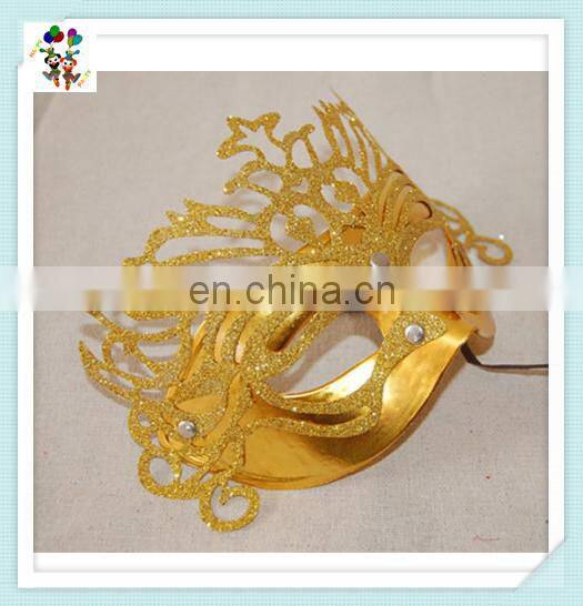 Fancy Dress Venetian Golden Glitter Masquerade Party Masks HPC-0439