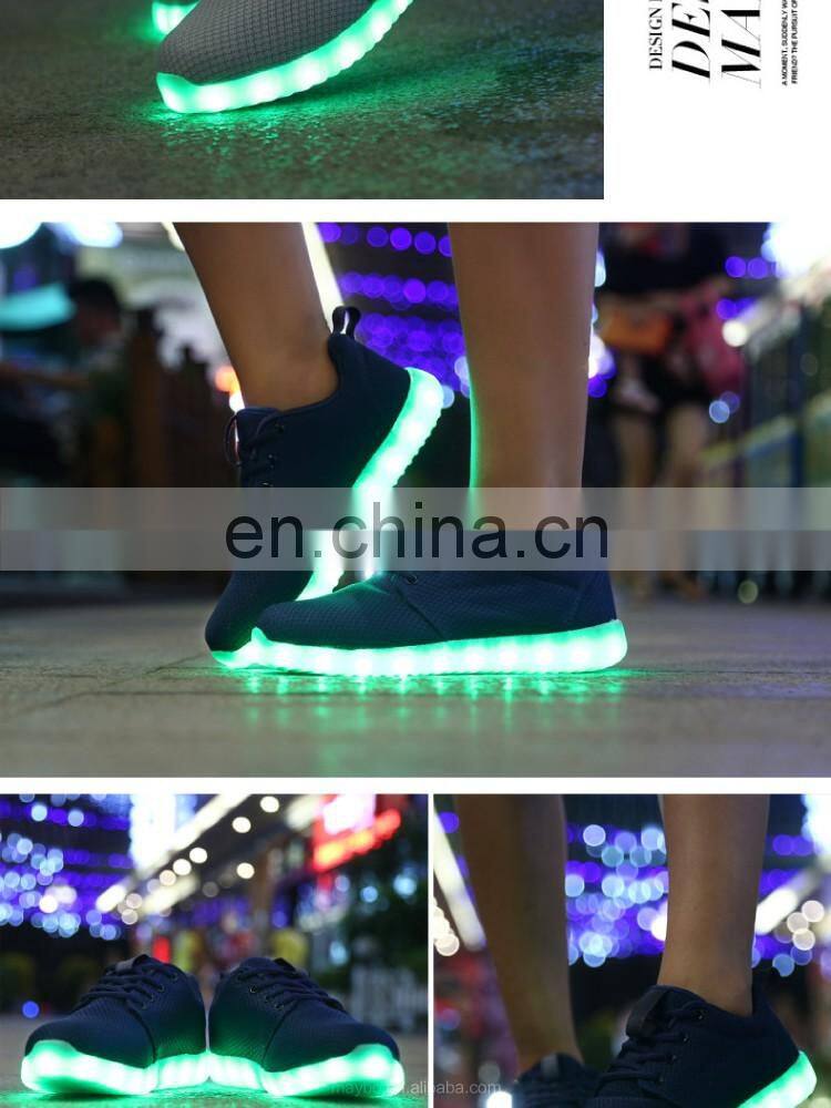 Hot new USB Charge Light up Luminous Mesh shoes Summer Men Women Sportswear Casual shoes LED Shoes sneakers