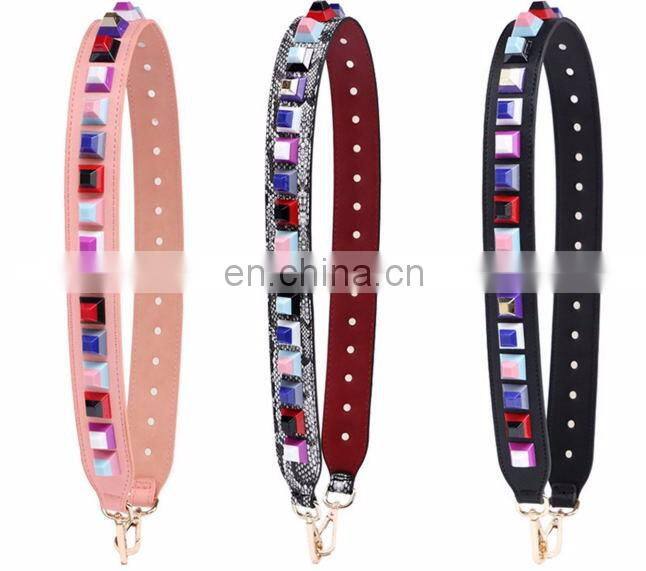 Buttferly printing Extra long bag strap bag belt