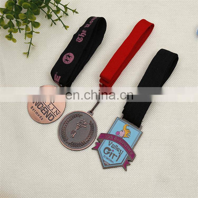 rose gold painted pink color women marathon medal