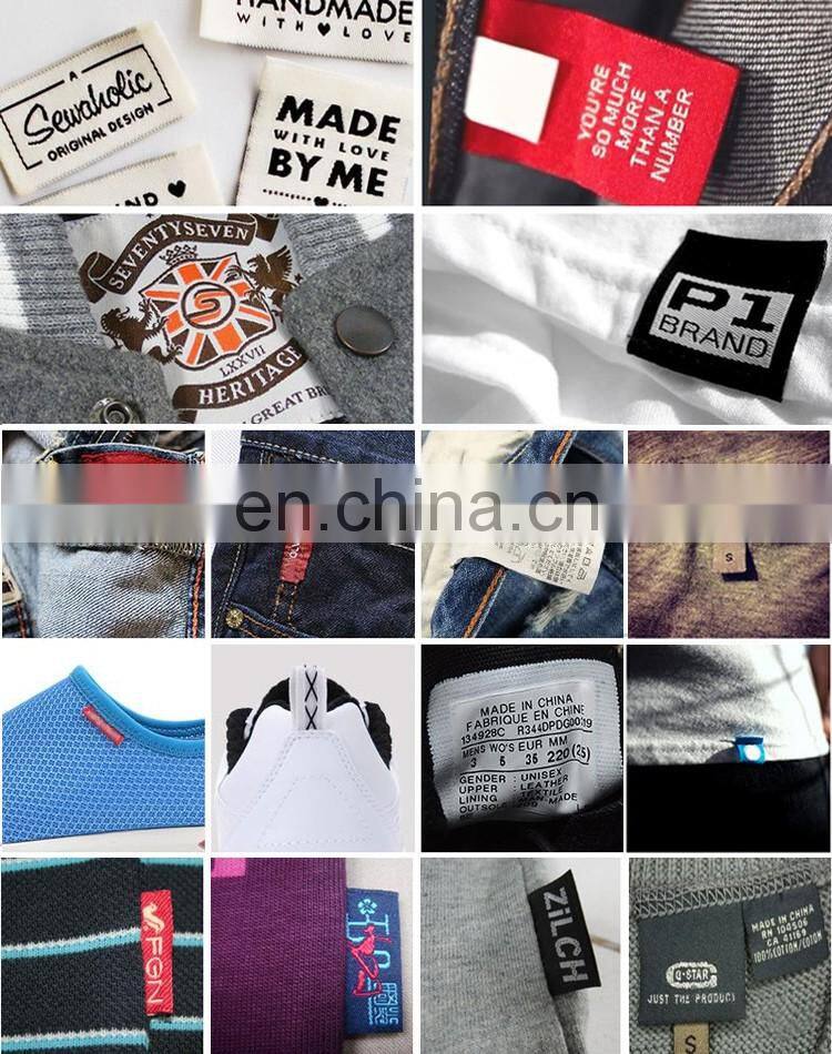 Garment recycled custom woven label made in China