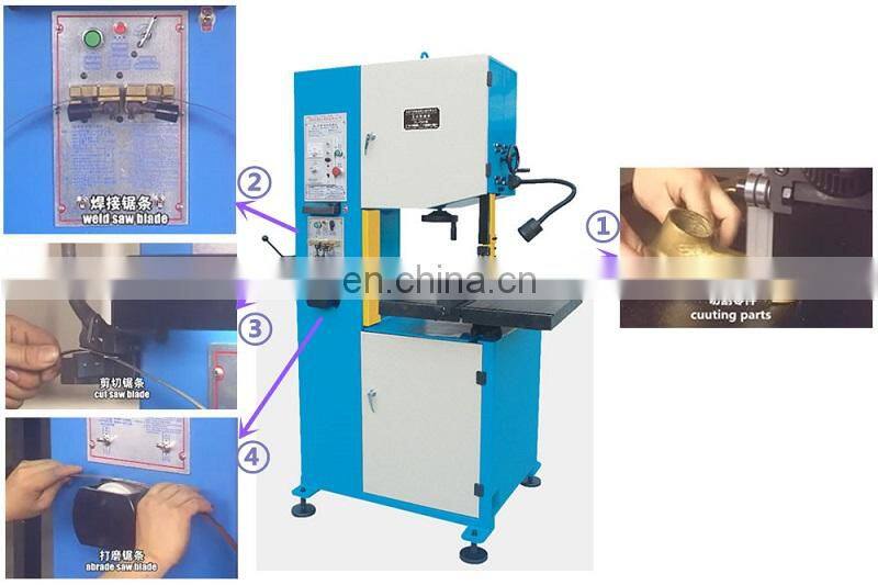 mini metal cutting machinery vertical bandsaw machine