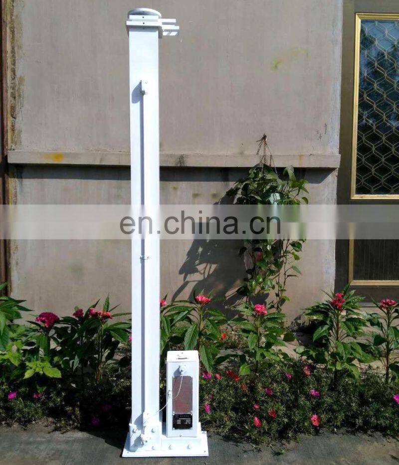 5m electric outdoor telescopic lighting mast pole in white color