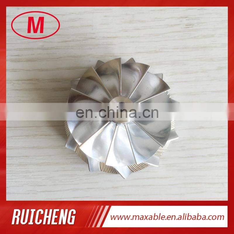 RHF4 41.50/50.00mm 11+0 blades Turbocharger Billet/milling/aluminum 2618 compressor wheel for VT10/VN4