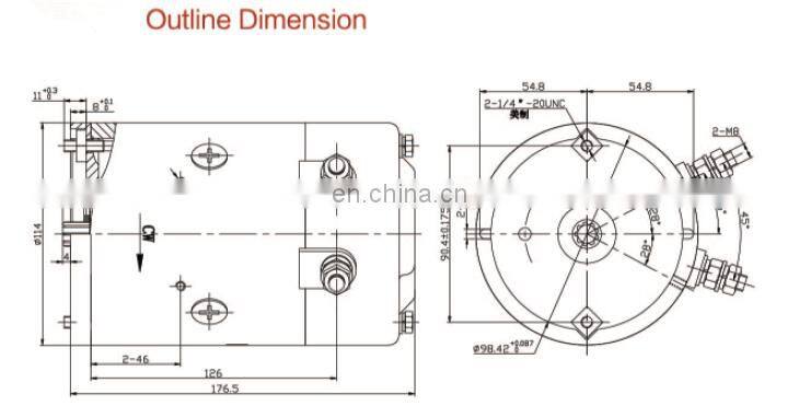 2HP 12V Electric Motor DC For Bicycle
