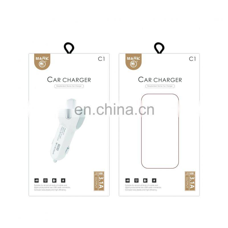 5V3.1A In-car charger smart phone tablet Dual USB car charger