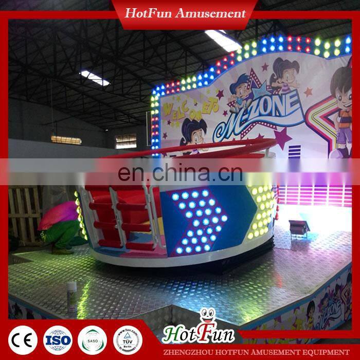 Carnival Machine Rotating Turntable Theme Park Crazy Disco Tagada Rides for Sale
