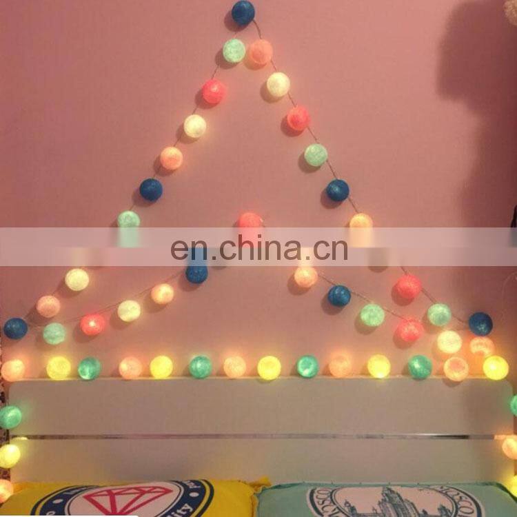 2019 hot sale Garden decorative 20L LED cotton ball string lamps led decorative Lights