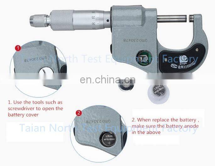 Digital micrometer types inside outside micrometer