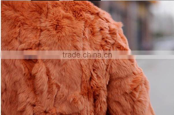 Retro Women Rabbit Fur Coat