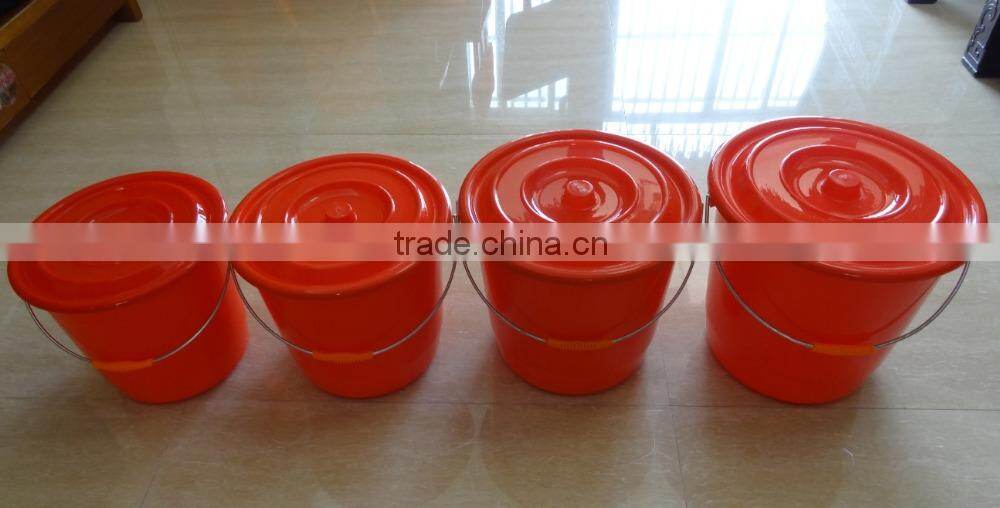 22L good quality plastic bucket with lid, plastic barrel and pail