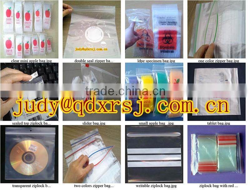 clothes packaging slider zipper bag