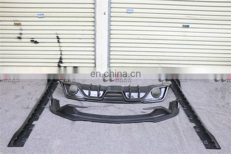 Hight quality and beautiful body kit suitable for 2018 Ford Mustang in CQCV style carbon fiber front lip rear lip side skirts