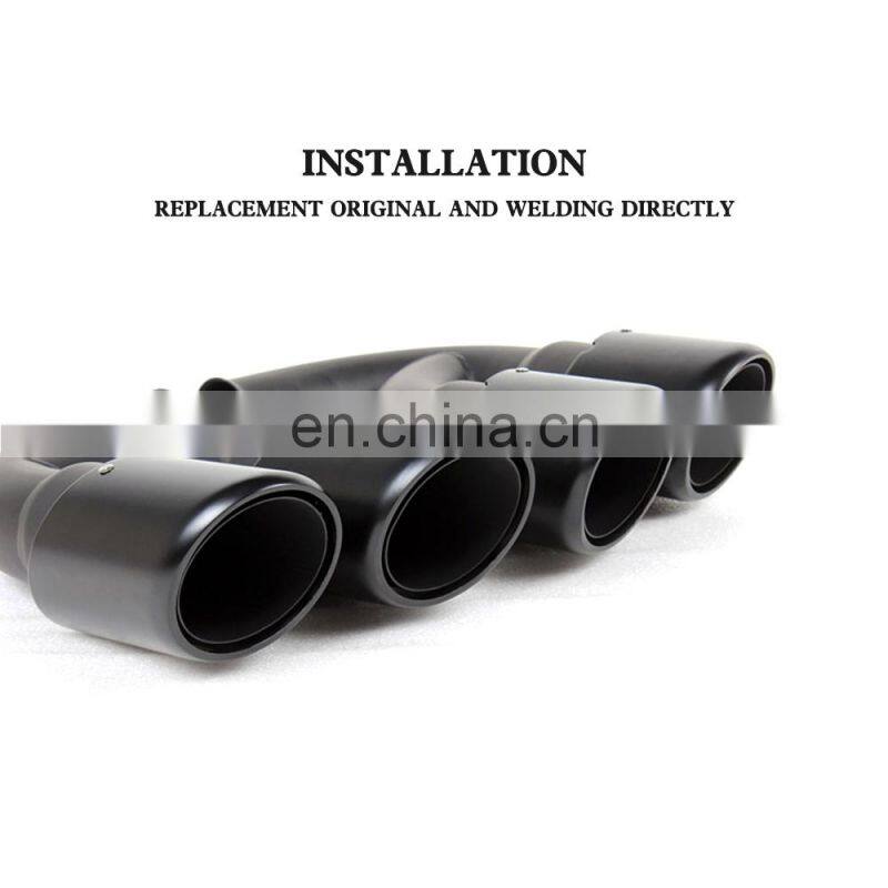 304 Steel Oval V8 Car Muffler Pipes for Porsche Cayenne 958 Turbo GTS Sport 11-14