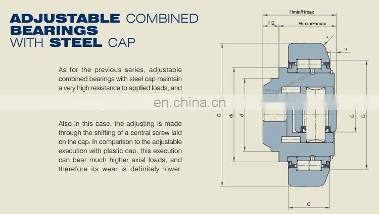 Adjustable combined bearings 400-0306