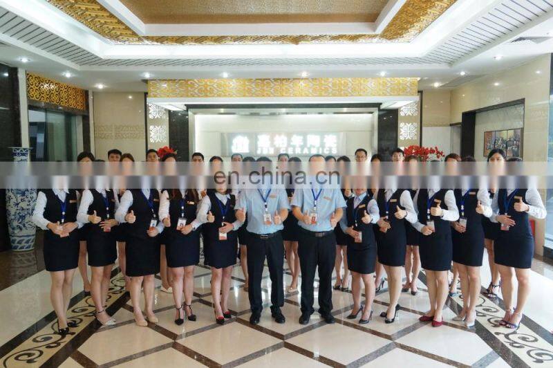 foshan tiles factory vitrified tile black and white polished porcelain floor tile