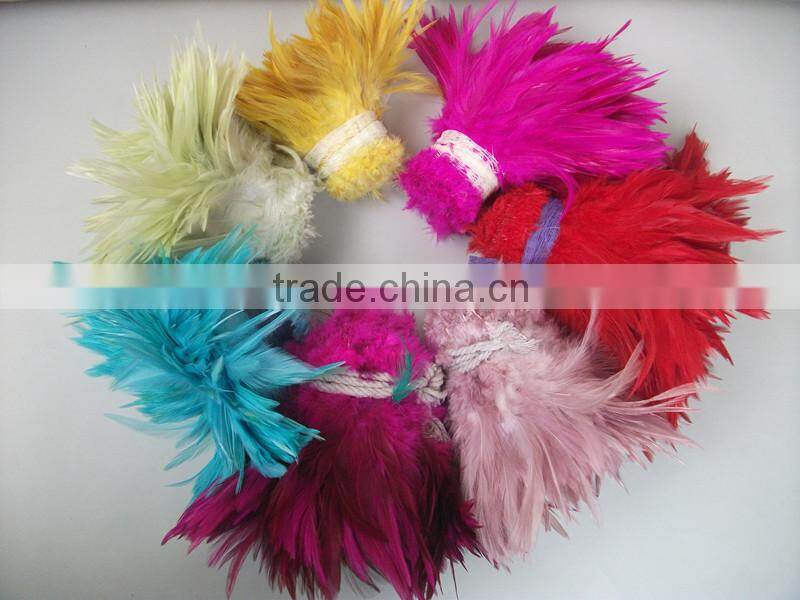 Colorful Design Dyed Rooster Feather Cheap