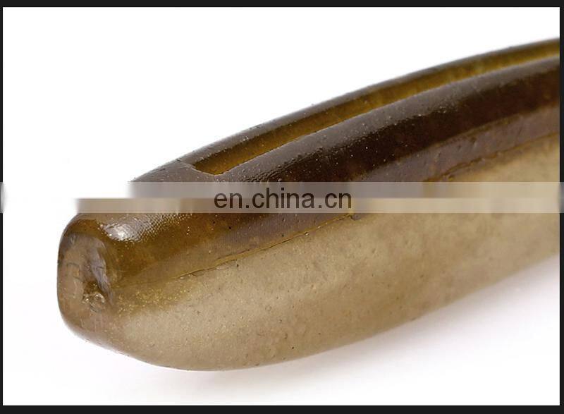 20pcs/bag Pesca 60mm 1.5g Soft Fishing Lure Double Color Tiddler Baits LuresSaltwater Paddle Tail Soft Lure