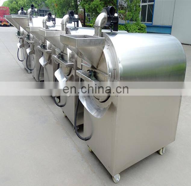 Automatic stainless steel nut roasting machine auto roasted nuts rotary roaster line machines equipment cheap price for sale