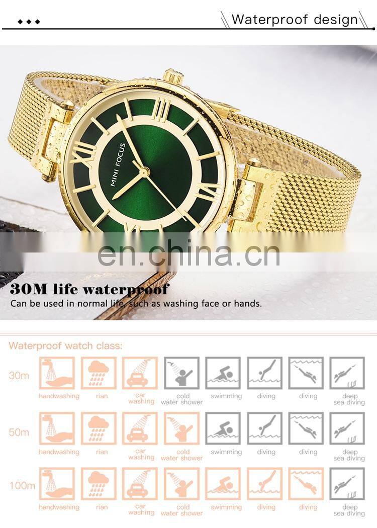 MINI FOCUS MF0234L Watch Wholesale Simple Analog Quartz Business Charm Stainless Steel Hand Ladies Watches