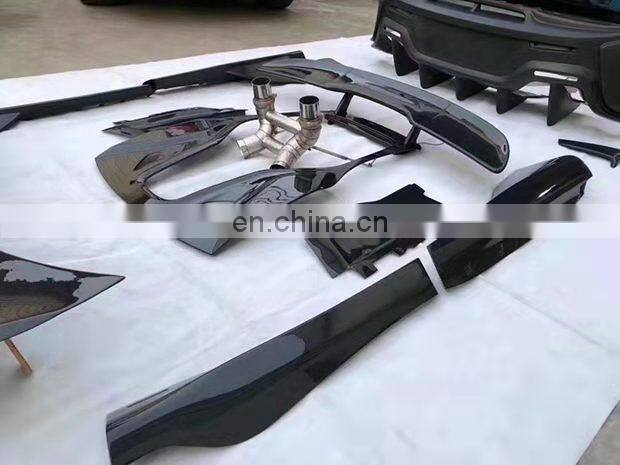 Runde Carbon Fiber Front Bumper Rear Bumper Side Skirt Spoiler Hood For Mclaren 540C 570S Upgrade 600LT Style Body Kit