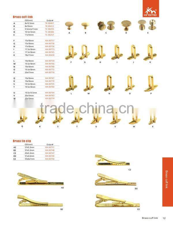 brass garment accessory cufft link