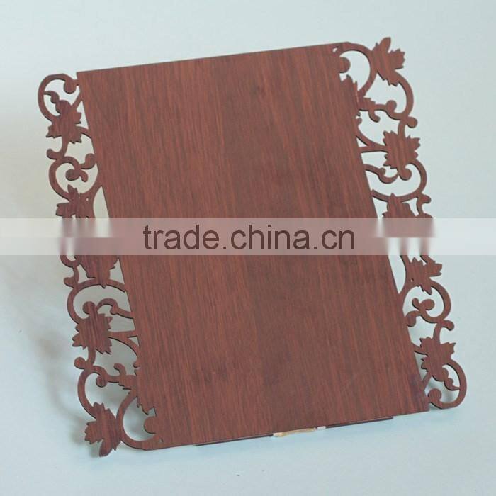 High Quality Fancy Luxury Laser Engrave Wedding Invitation Cards