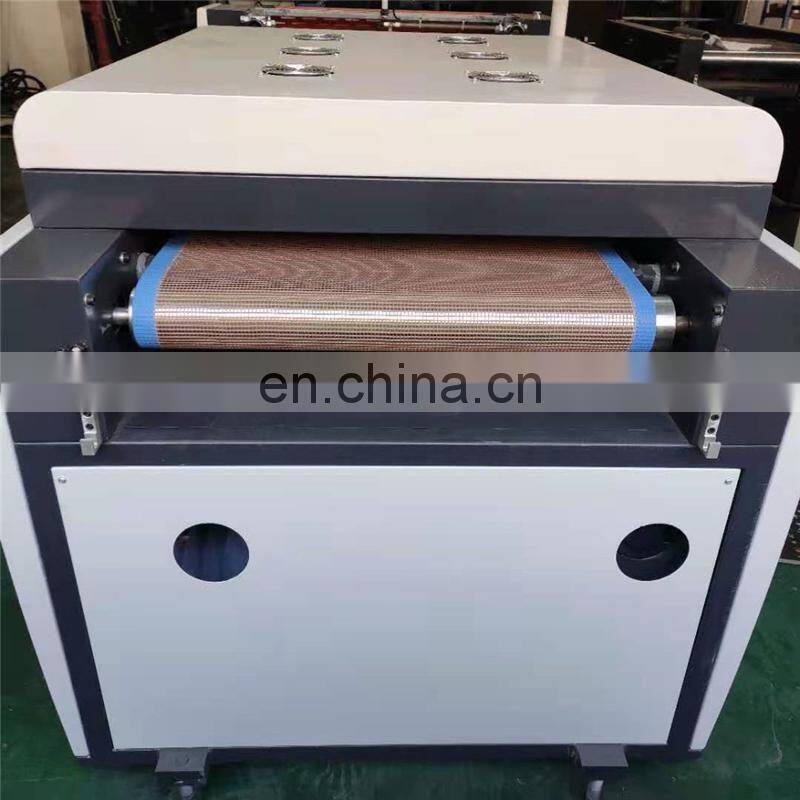 SGUV620 Two Purpose Manual paper UV Coating Machine card board varnishing equipment with IR tunnel oven dryer