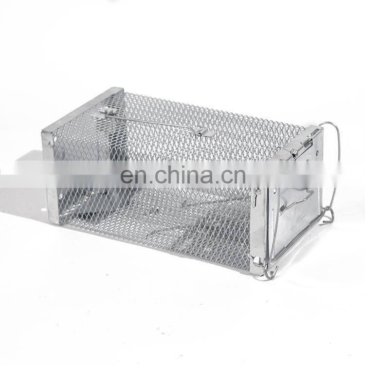 Custom Design Galvanized Iron Humane Live Catching Rat Trap Cage Wire Double Mice Trap