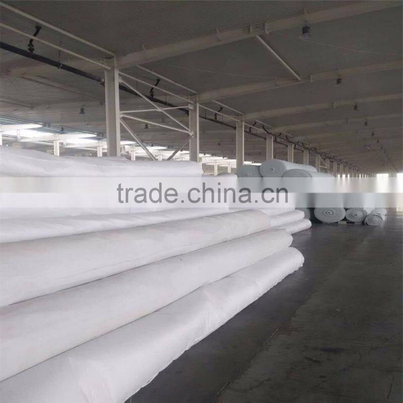 Good Separation PP short fiber needle punched roll length 100m geotextiles