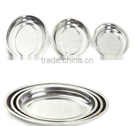 Stainless steel Dinner plate