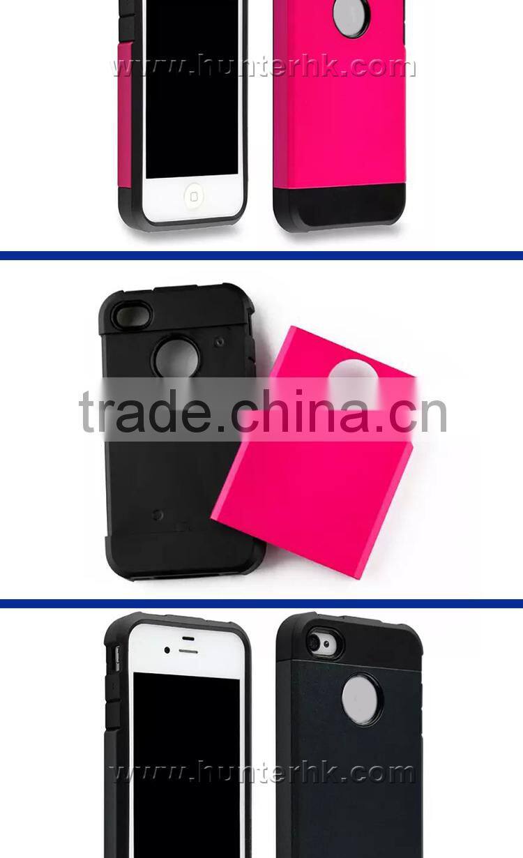 AAA Quality 2 In 1 Slim Armor TPU Case For iPhone4