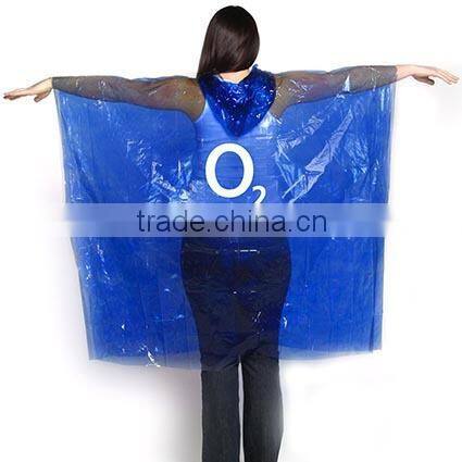 Waterproof Adult Kids Plastic Reusable Printed PVC Rain Poncho