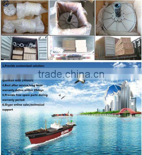 600W 1KW 2KW 3KW 5KW 10KW 20KW horizontal axis wind alternator, low speed pmg permanent magnet generator for sale