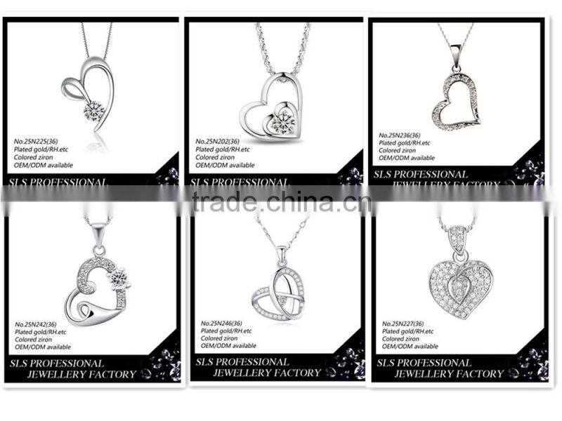 White stone imitation jewellery Cross stitch pendant 925 silver jewelry for male and female symbol pendant