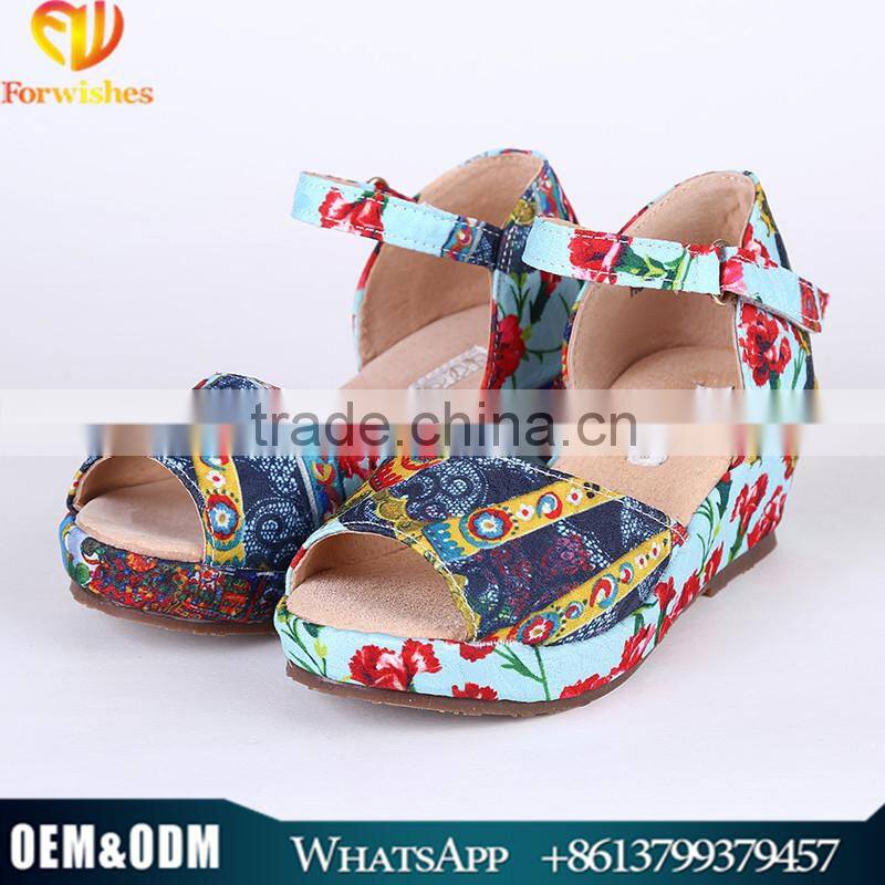 2015 Hot Fashionable Kids Shoes Princess Dress Up Shoes Slipsole Sandal For Girls