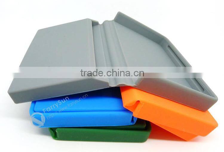2015 Custom Silicone Business Name card Case/ box for Credit Card, ID Card, Money Holder Case