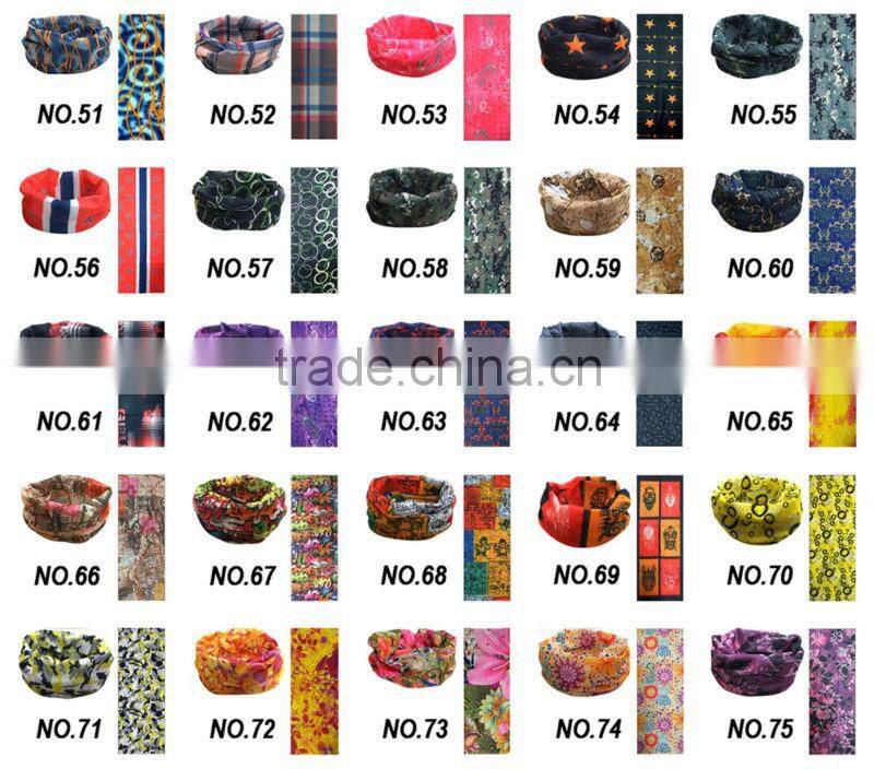 Wholesale Cheap Microfiber Polyester Magic Multifunctional Seamless Tube Head Wrap Bandana