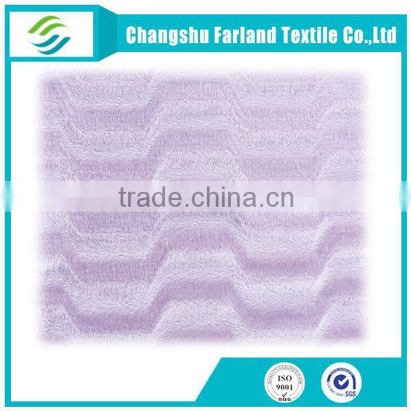 super soft short pile fabric with brushed craft