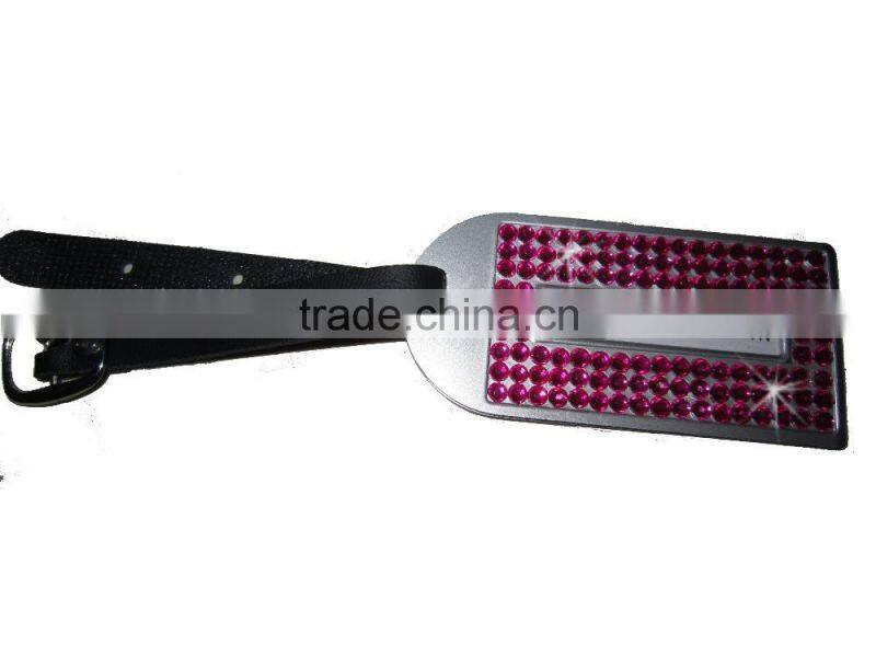 Fashion rhinestone luggage tags wholesale